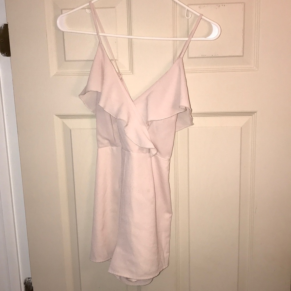 Cute Baby Pink Flowy Romper
